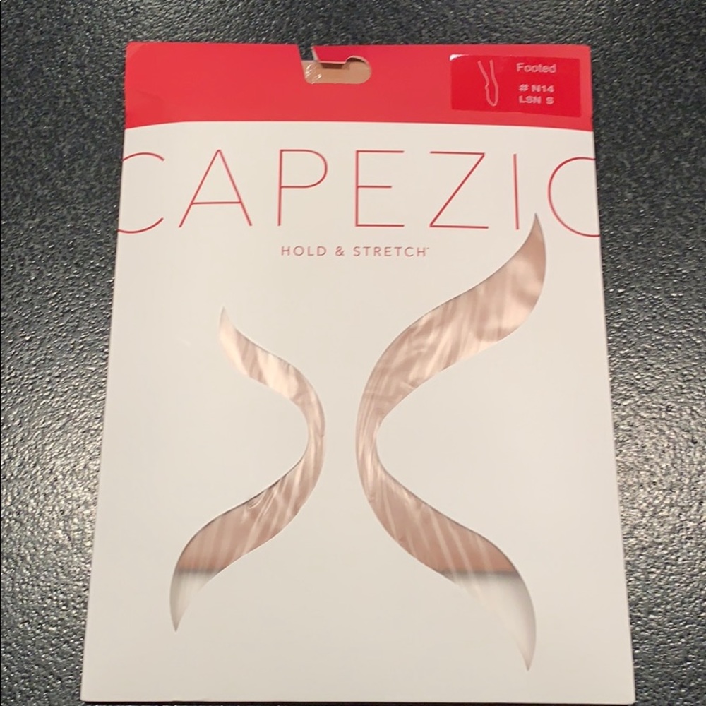 💕Capezio hold&stretch footed tights -light suntan